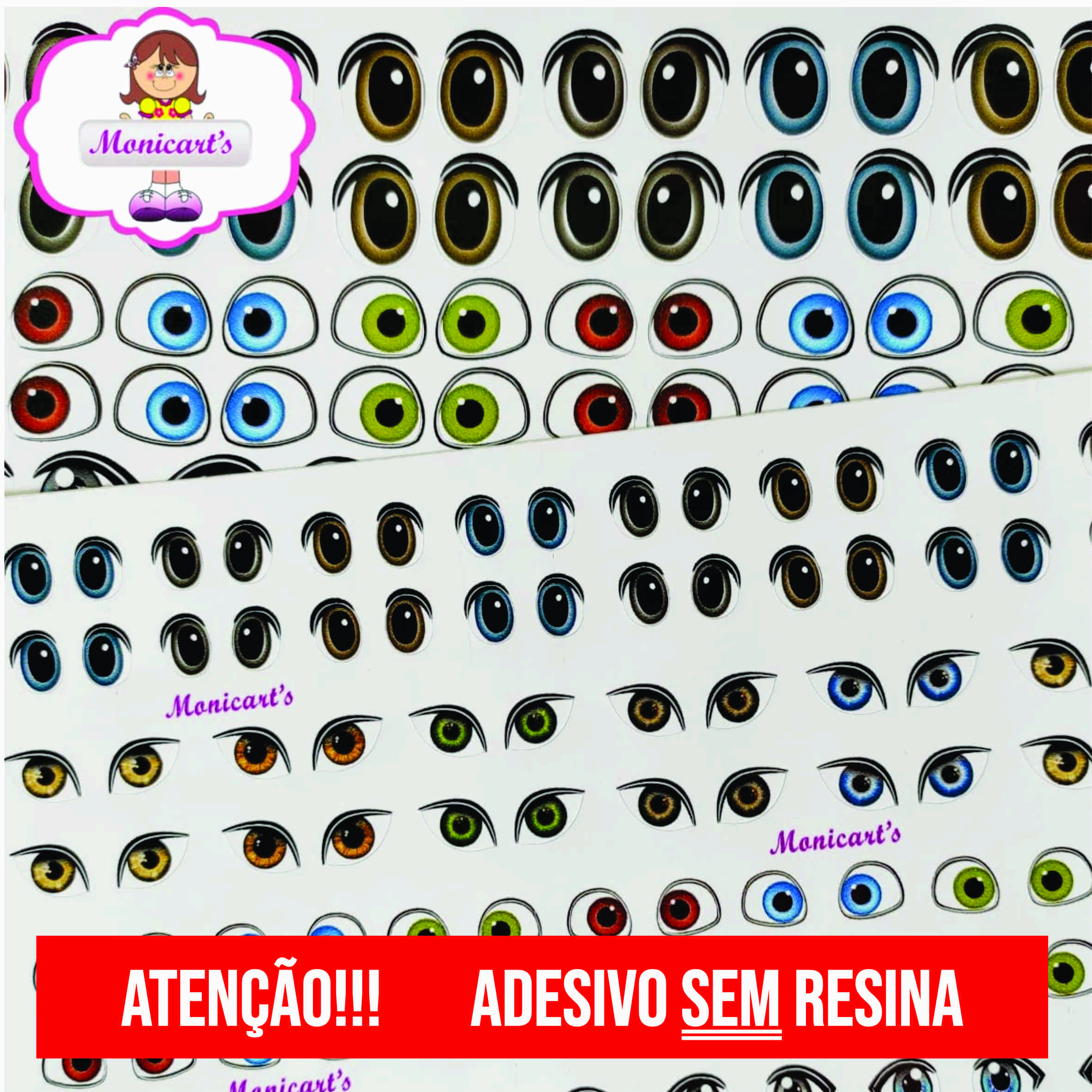 Combo de Olhos 3 - Sem Resina