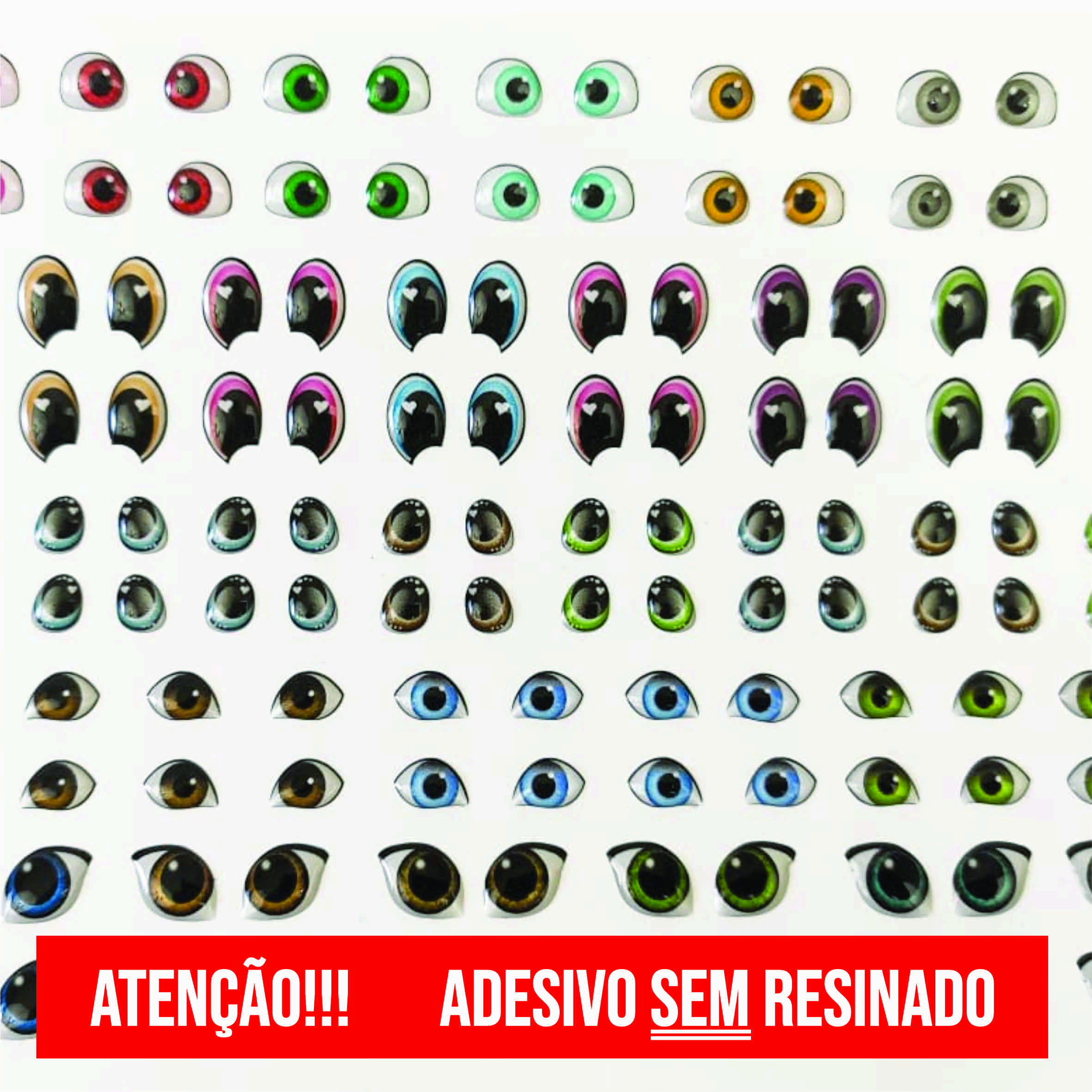 Combo de Olhos 5 - Sem Resina