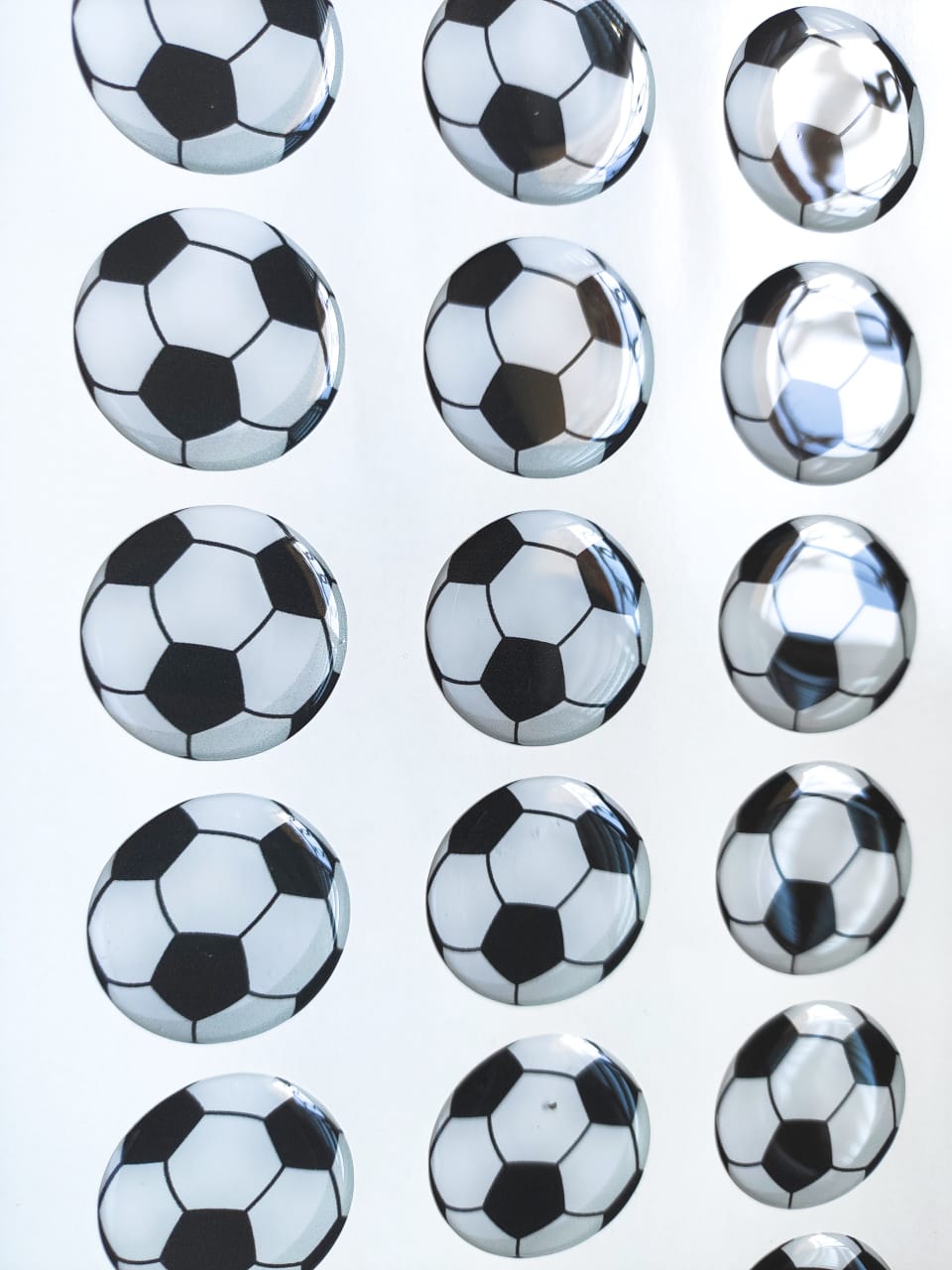 Bolas de resina para futebol, 2 peças, bola de mesa para jogos de