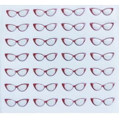 523 Resinado - Óculos Gatinho Transparente