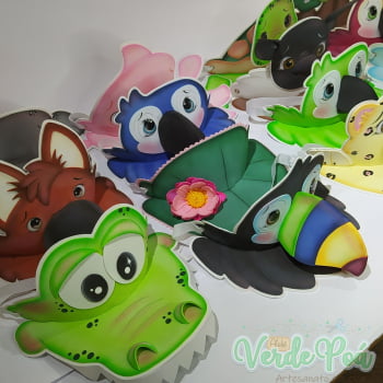 Kit Viseiras Fauna Brasileira - Ateliê Verde Poá Kit Viseiras Fauna Brasileira - Ateliê Verde Poá