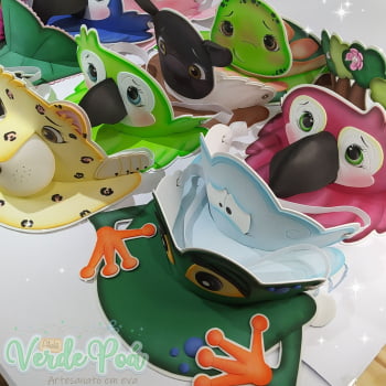 Kit Viseiras Fauna Brasileira - Ateliê Verde Poá Kit Viseiras Fauna Brasileira - Ateliê Verde Poá